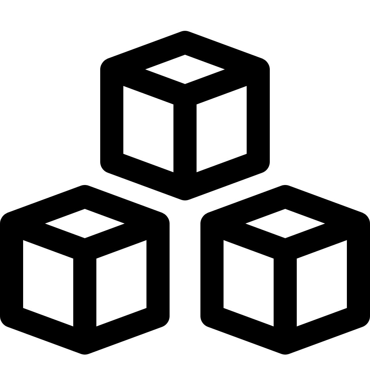 3d model triple icon