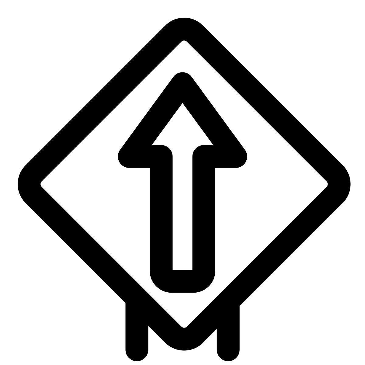 간단한 표지판 icon