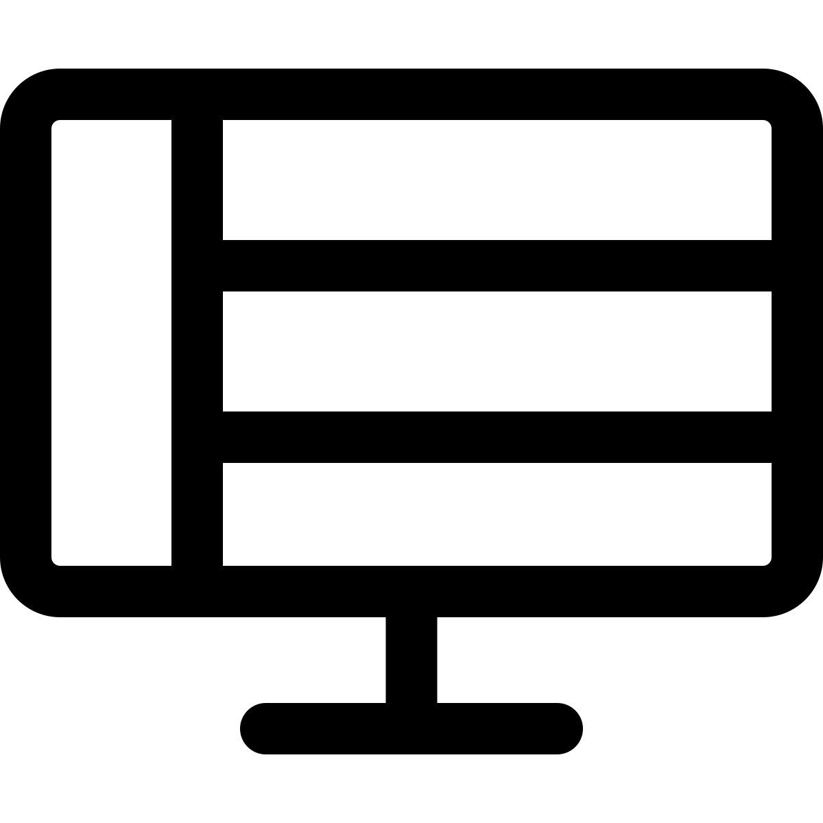 layout da área de trabalho icon