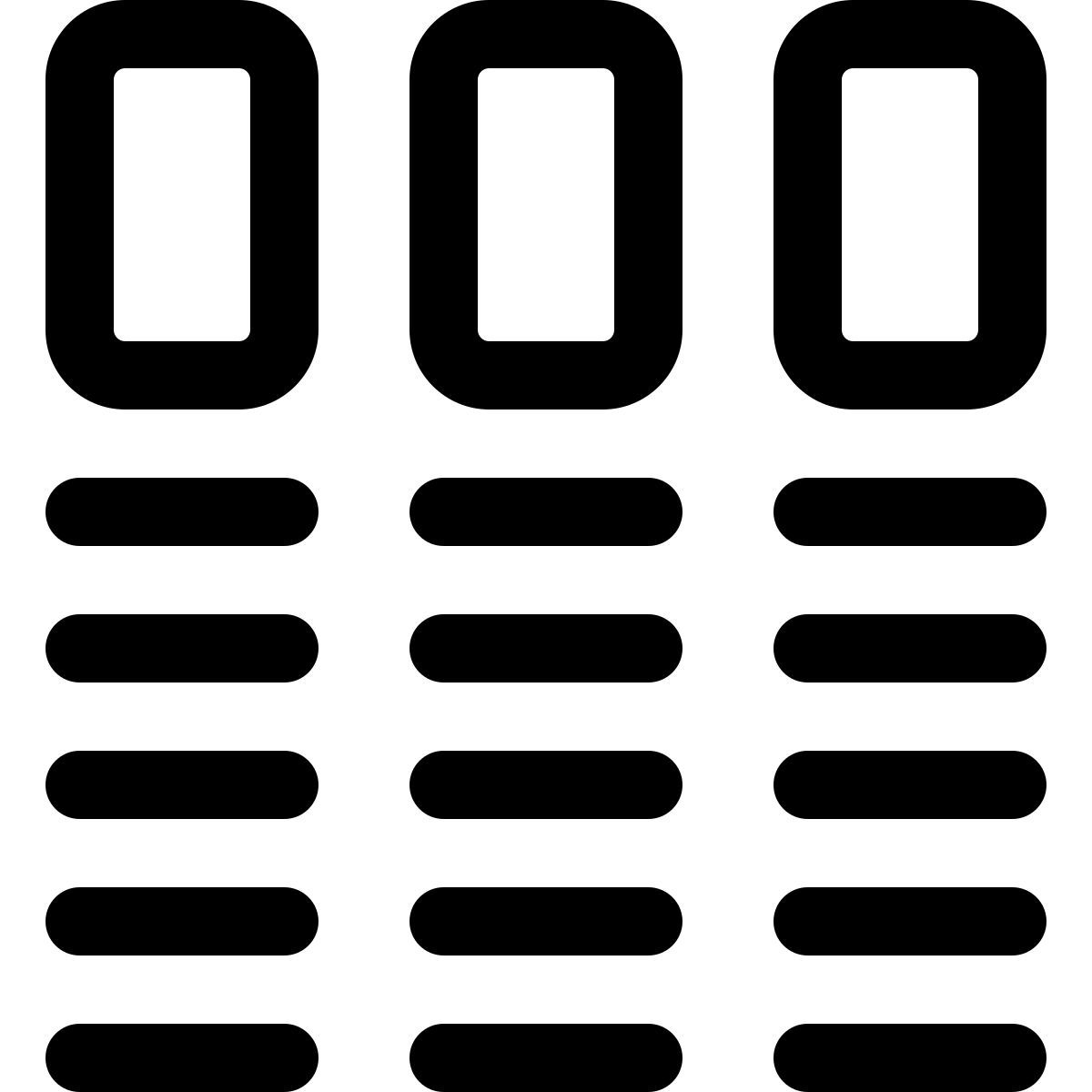 colunas de texto icon