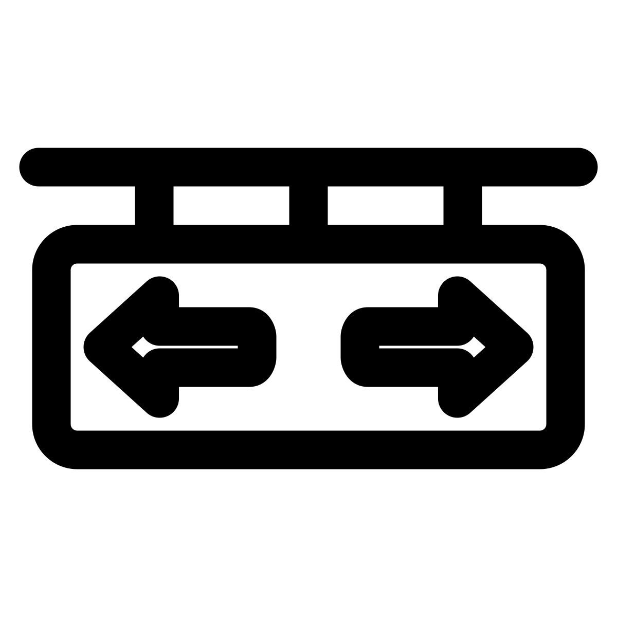 double arrow sign icon