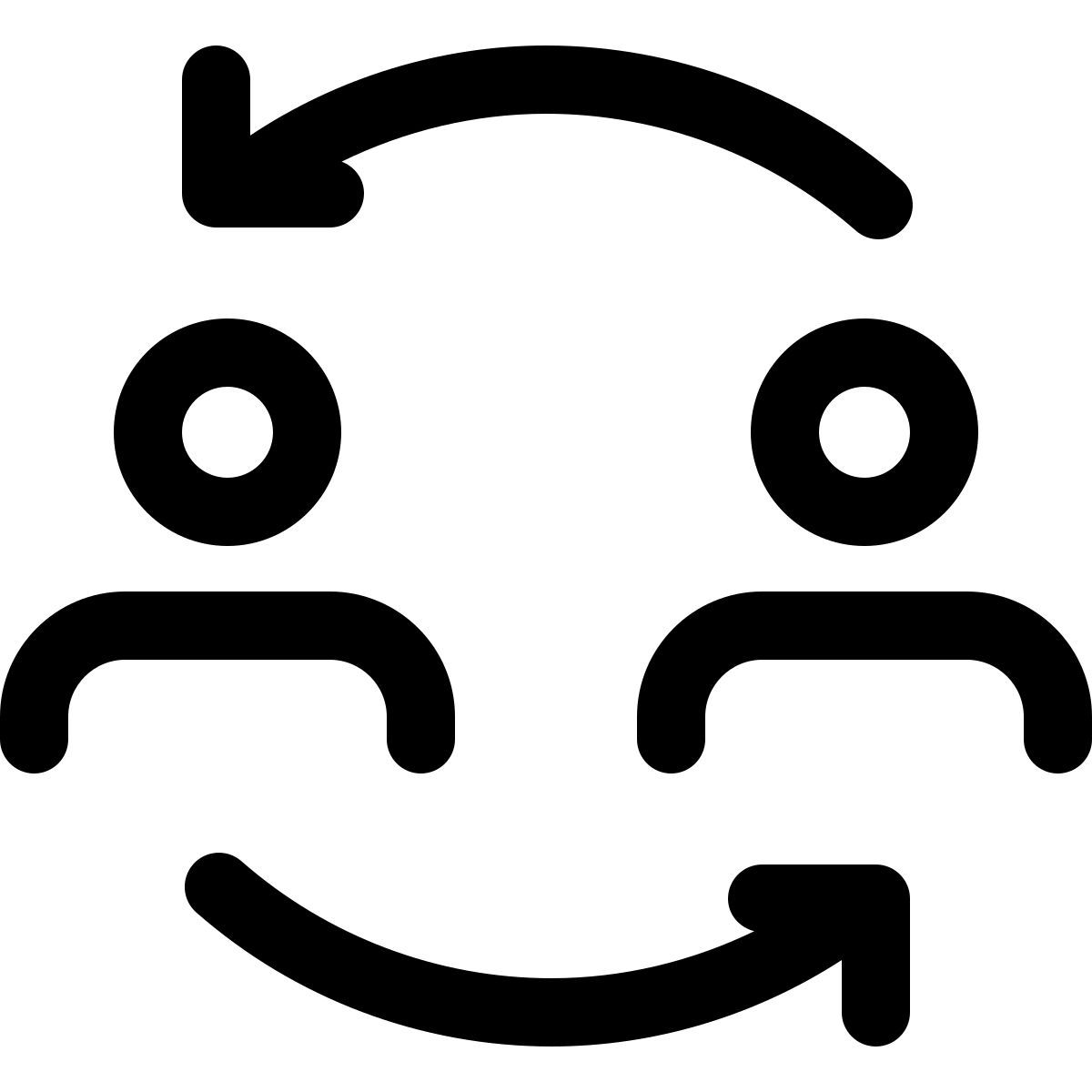 intercambiar usuarios icon