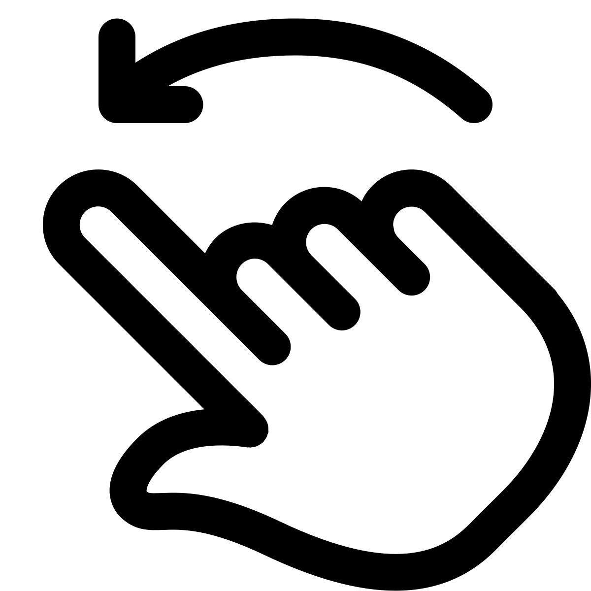 swipe to left icon