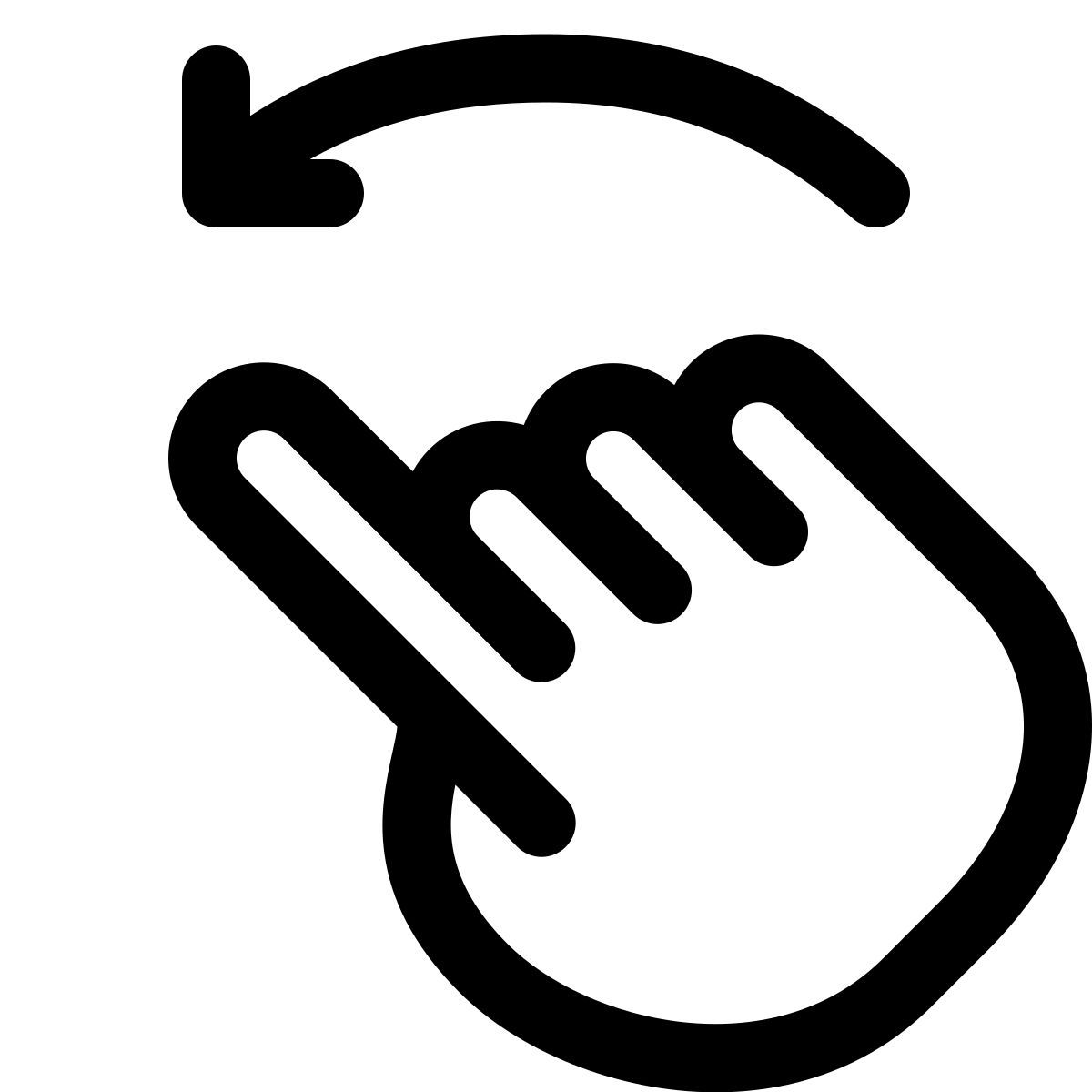 swipe to left icon
