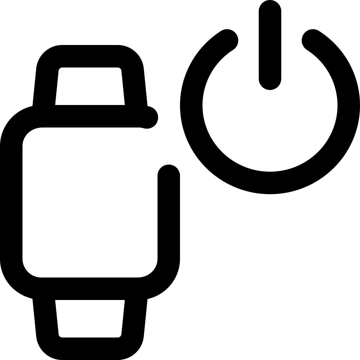 smartwatch power button icon