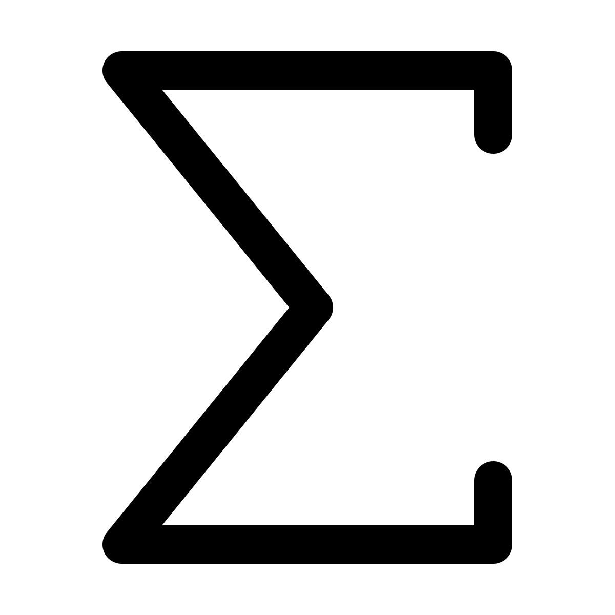 symbol sigma, a greek alphabet used as sum of series icon