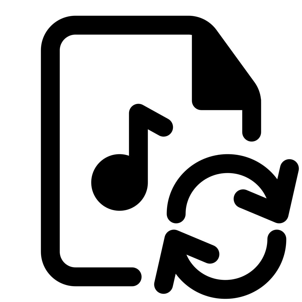 sync music file icon