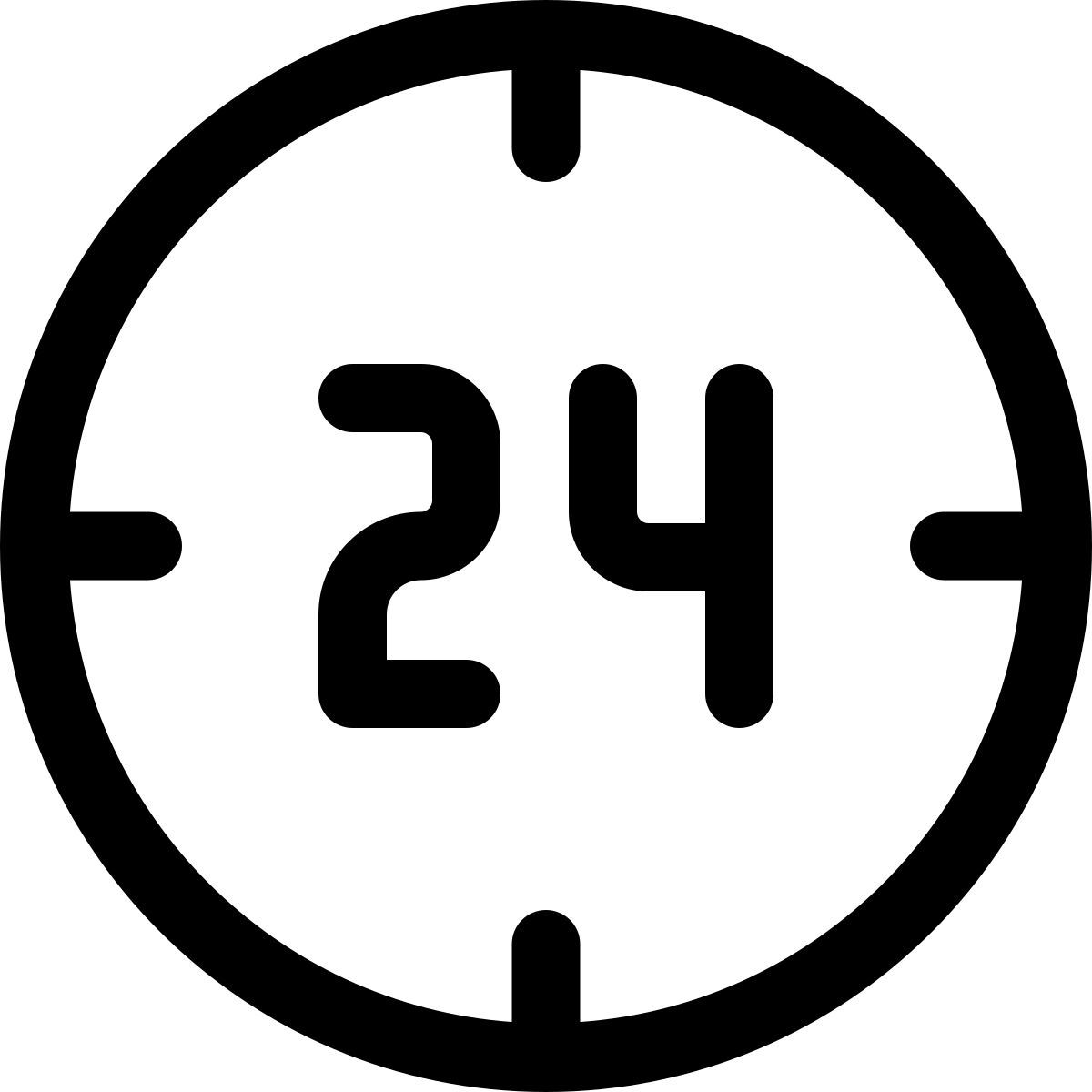 target customer round the clock online by web portal icon