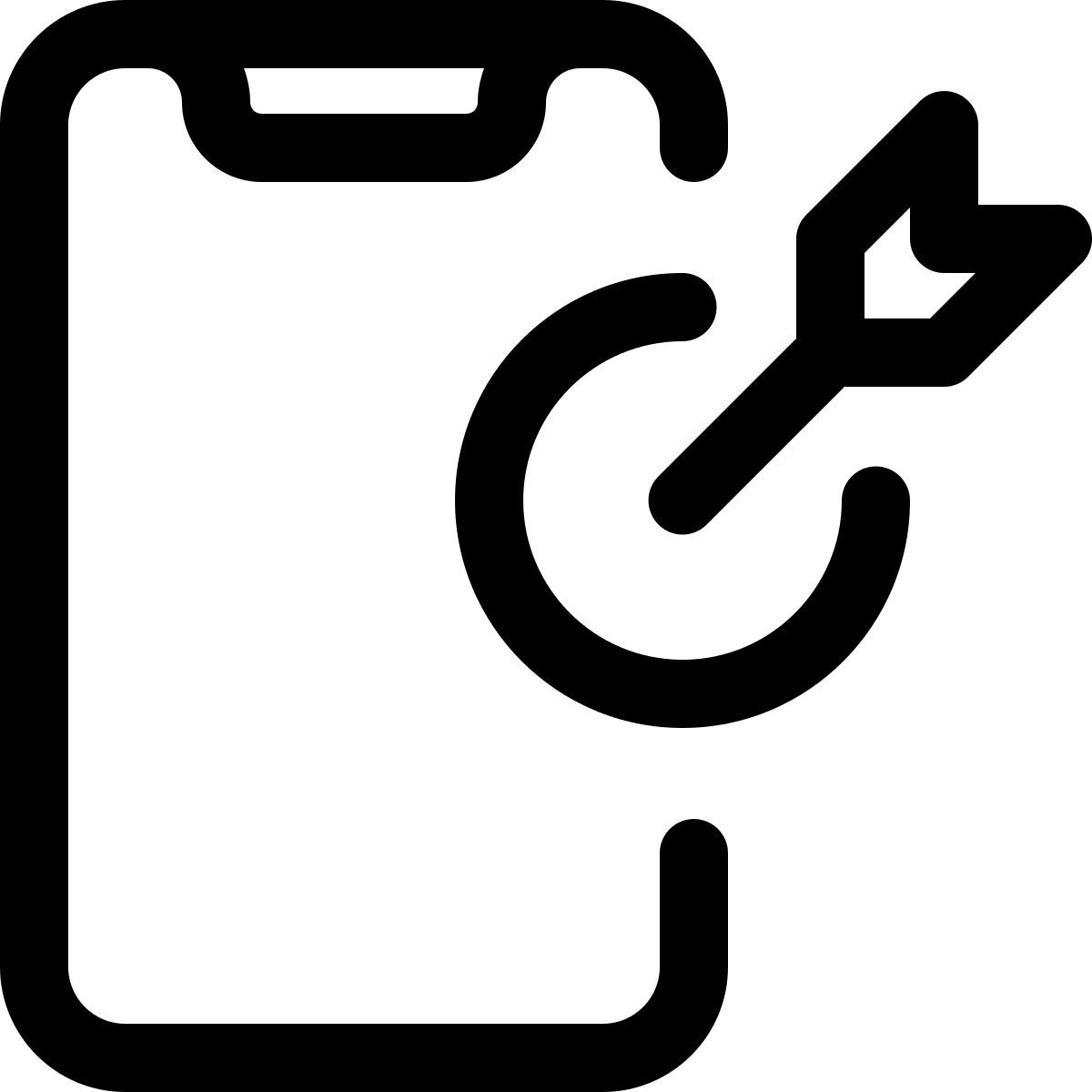 smartphone targeting icon