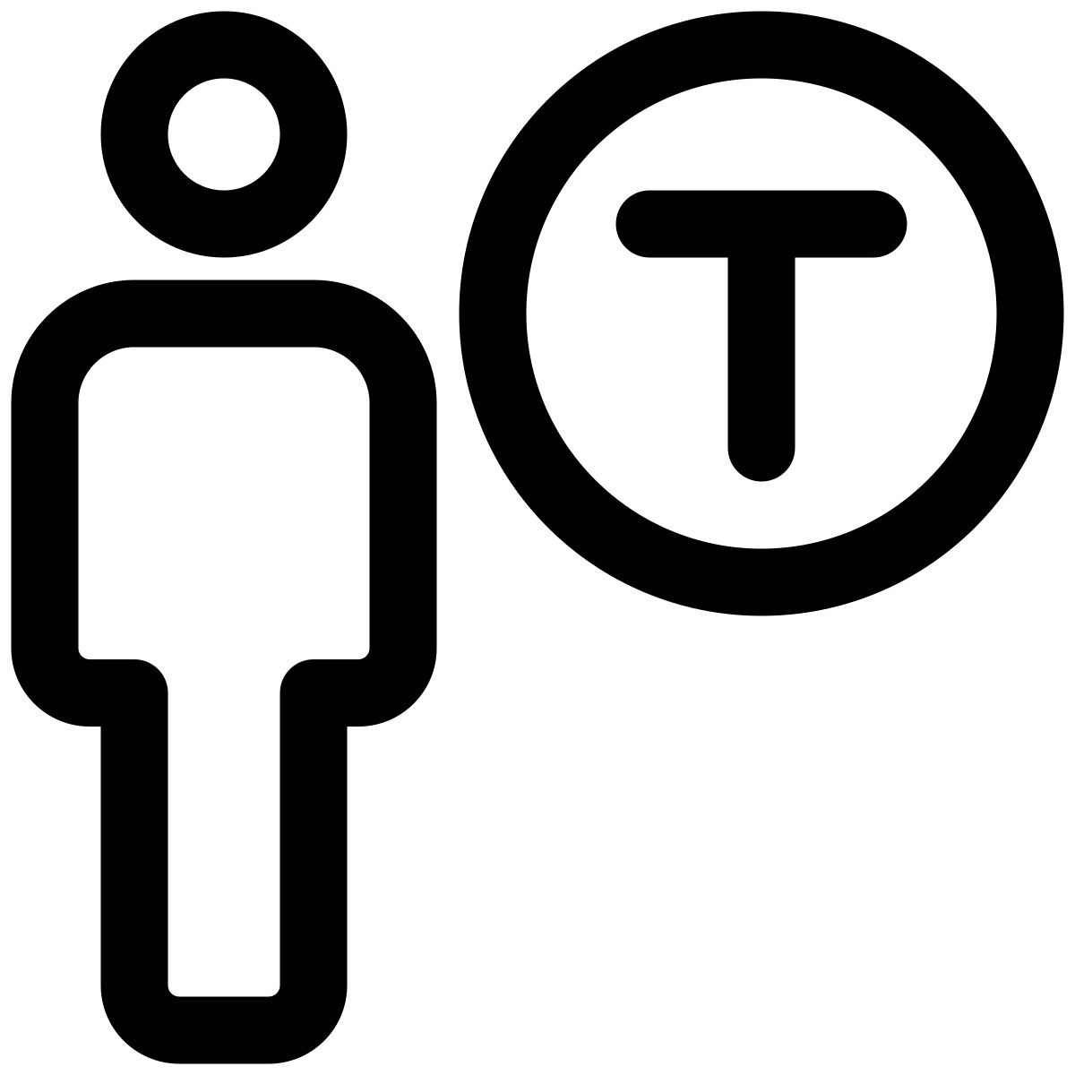 text edit of a document for lable and title icon