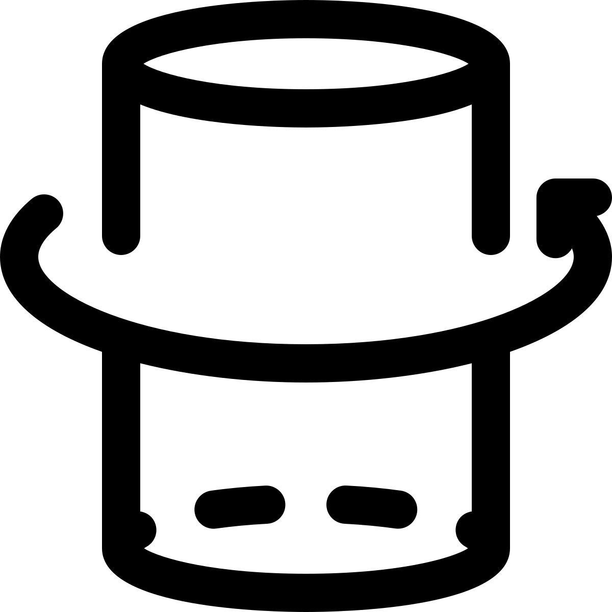 3d cylinder rotation icon