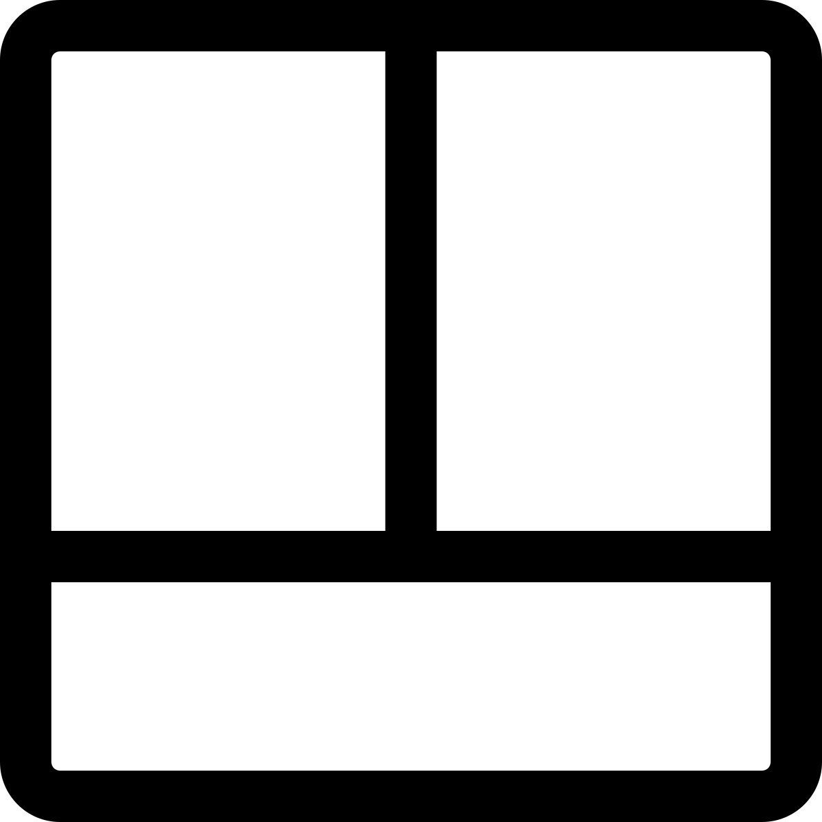 layout sezioni divise icon
