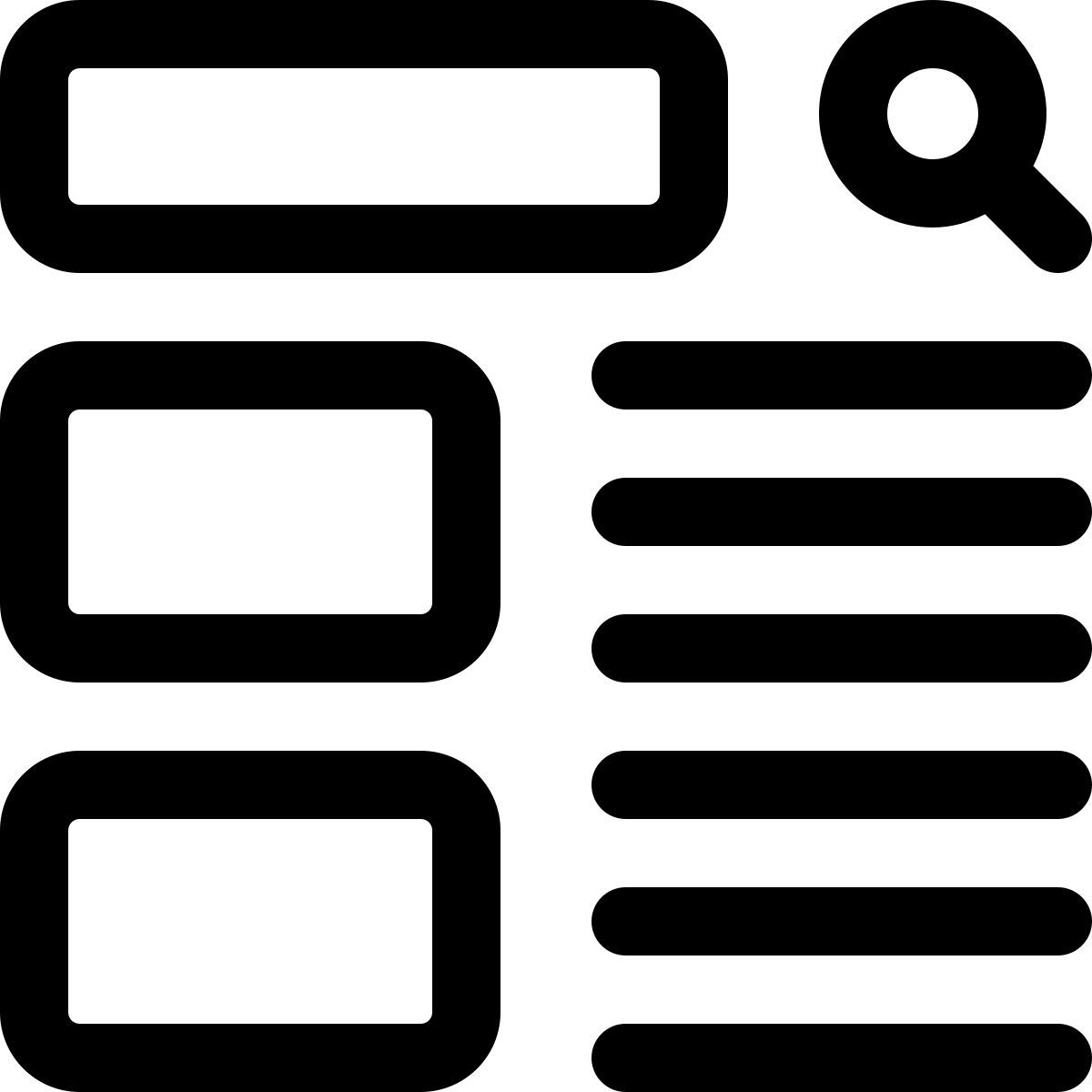 검색 결과 레이아웃 icon