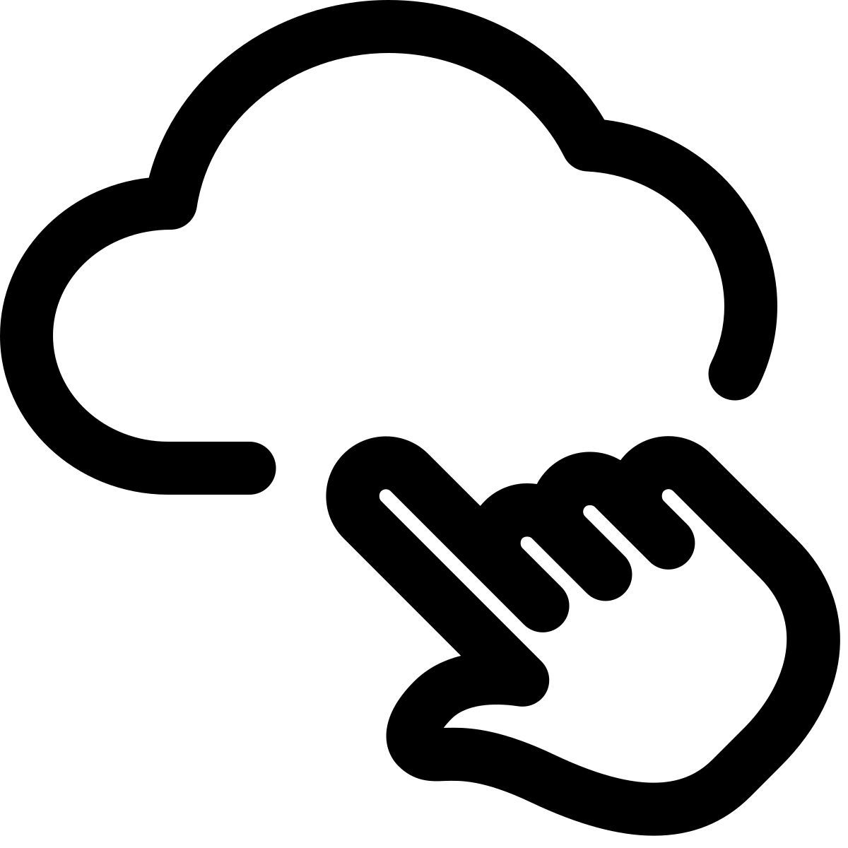 touch cloud icon