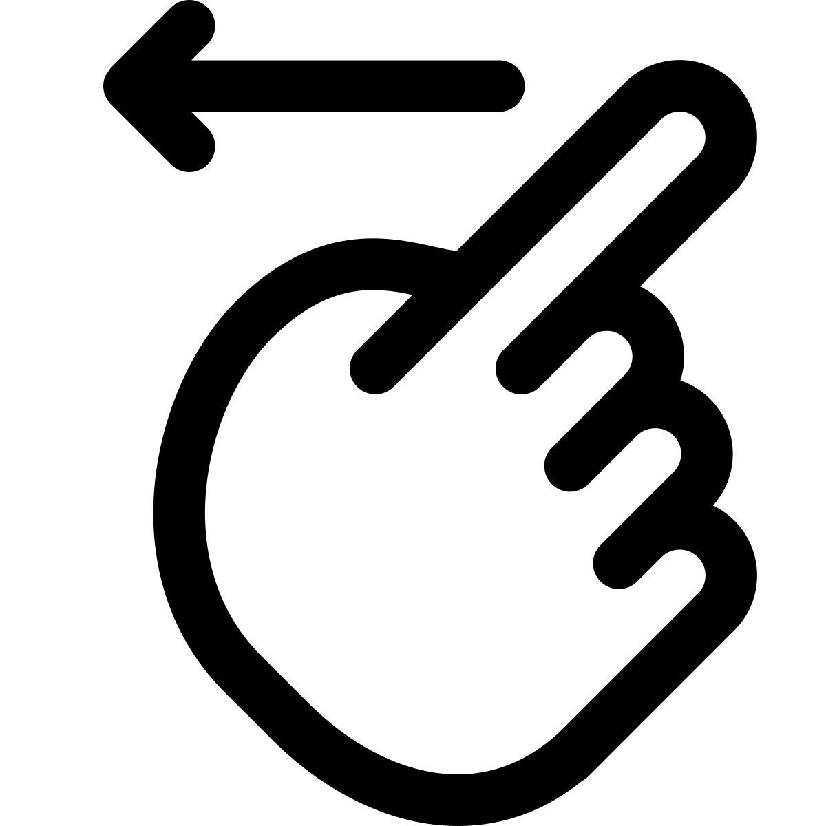 swipe left icon