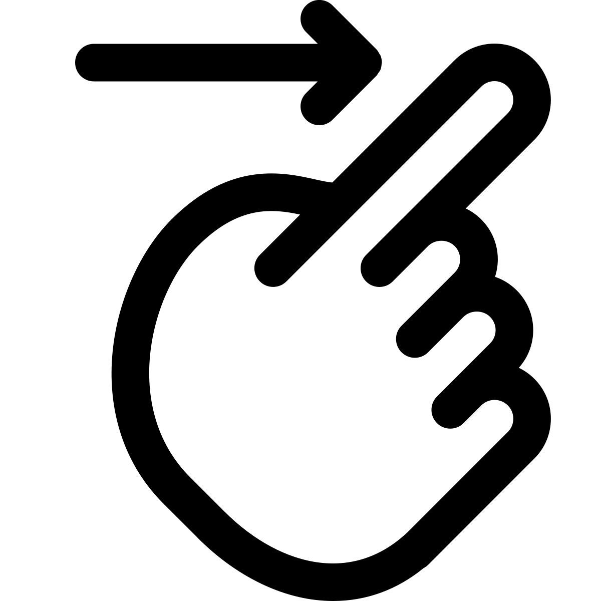 오른쪽으로 스와이프 icon