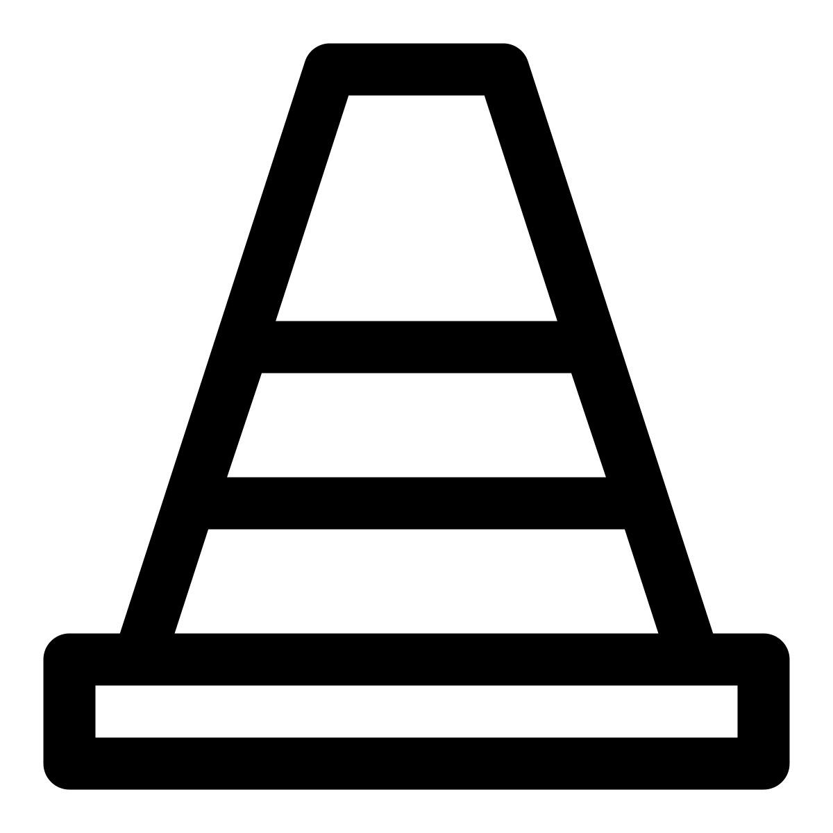 cone de trânsito icon