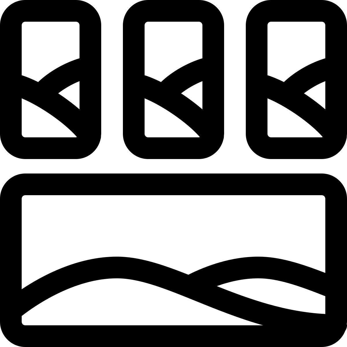 four photos layout icon