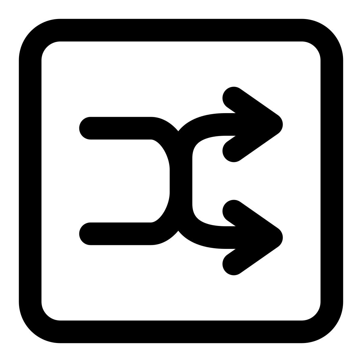 botão shuffle icon