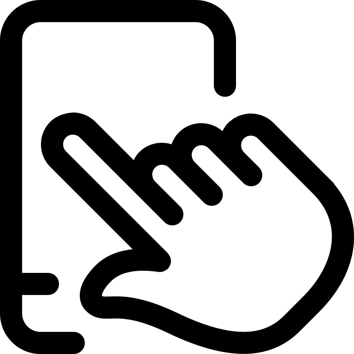 mobile phone touchscreen icon