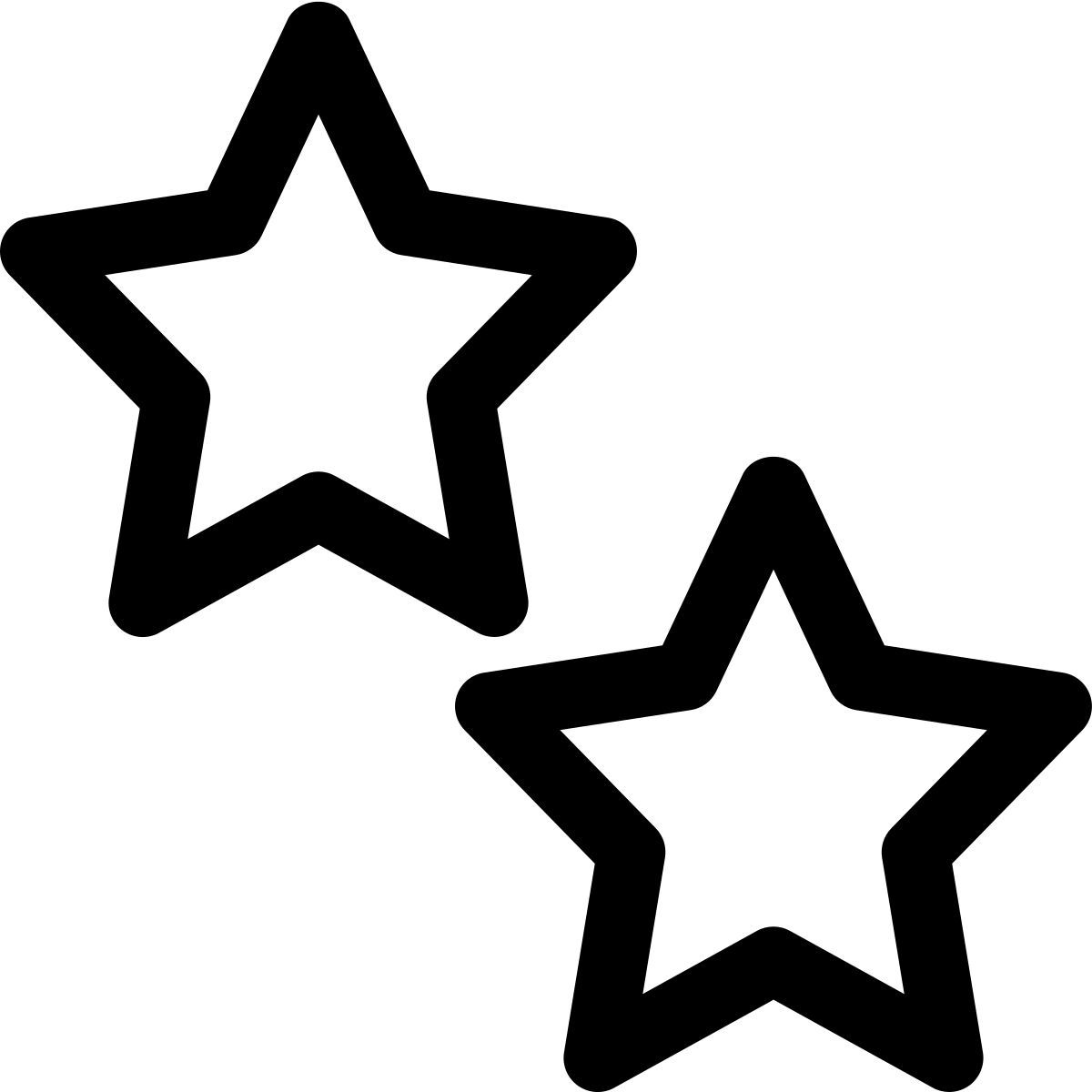calificación de dos estrellas icon
