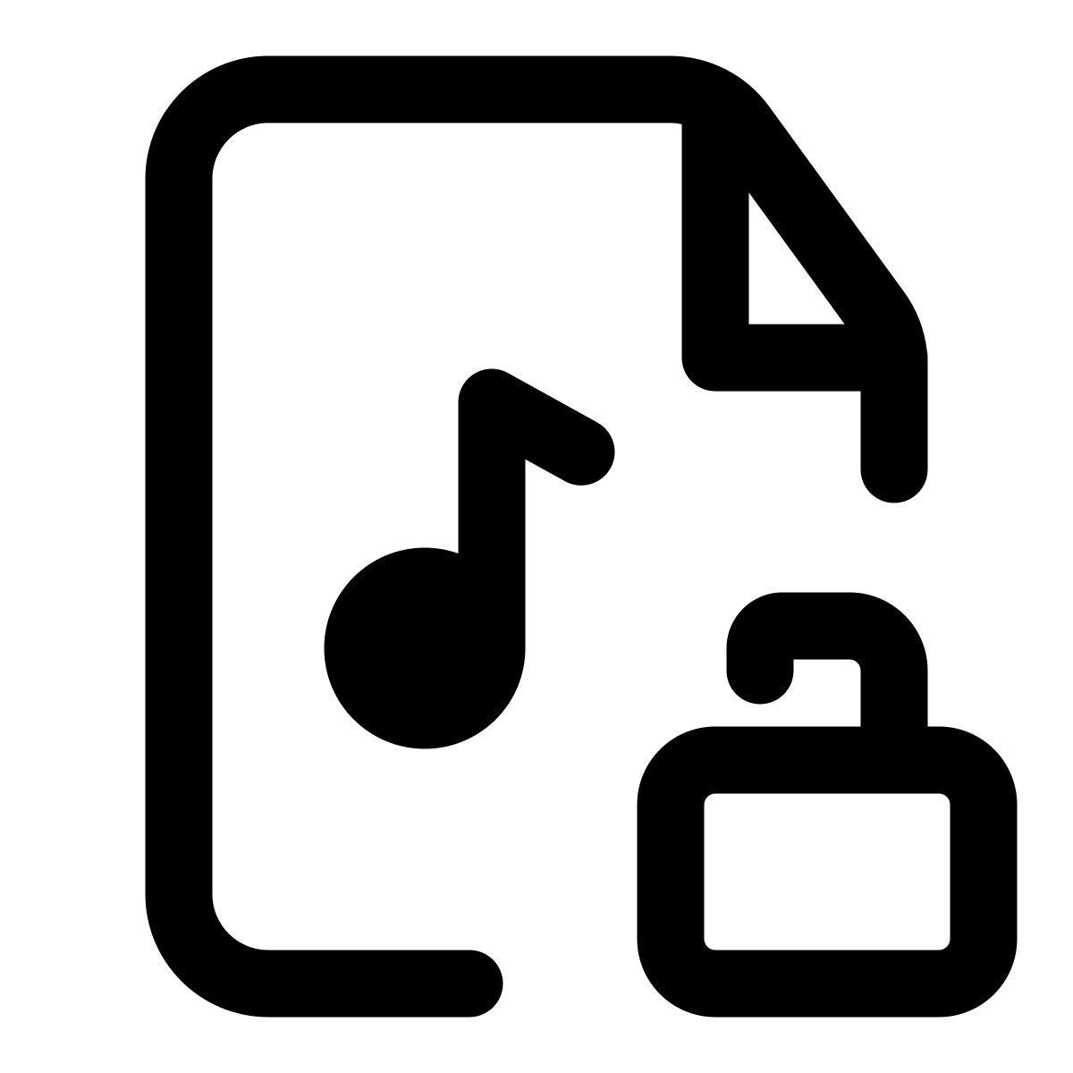 잠금 해제된 음악 파일 icon