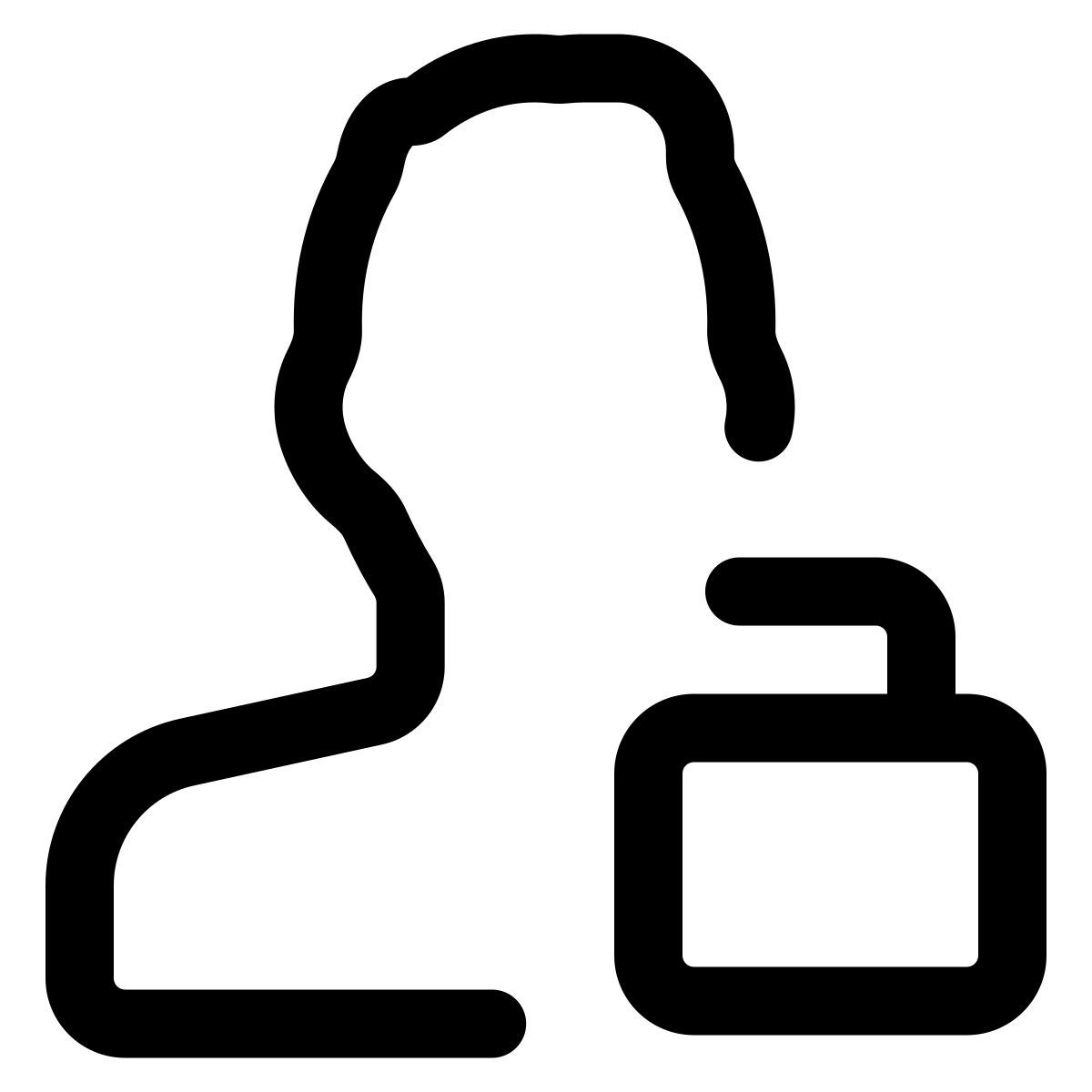 user unlocking access icon