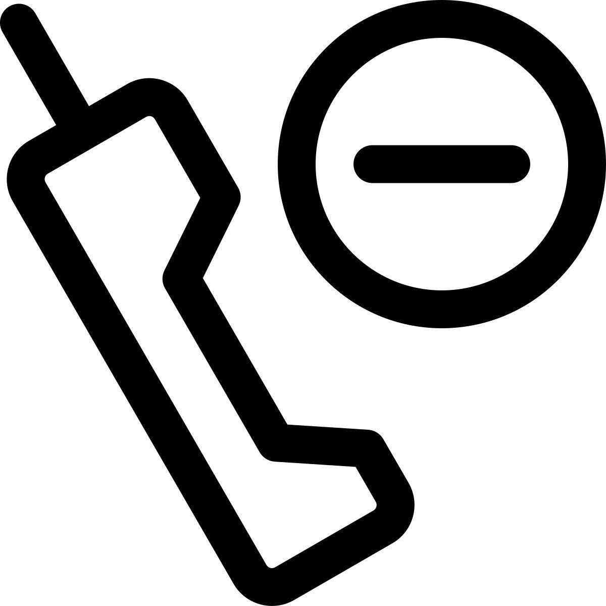 rimuovi telefono satellitare icon