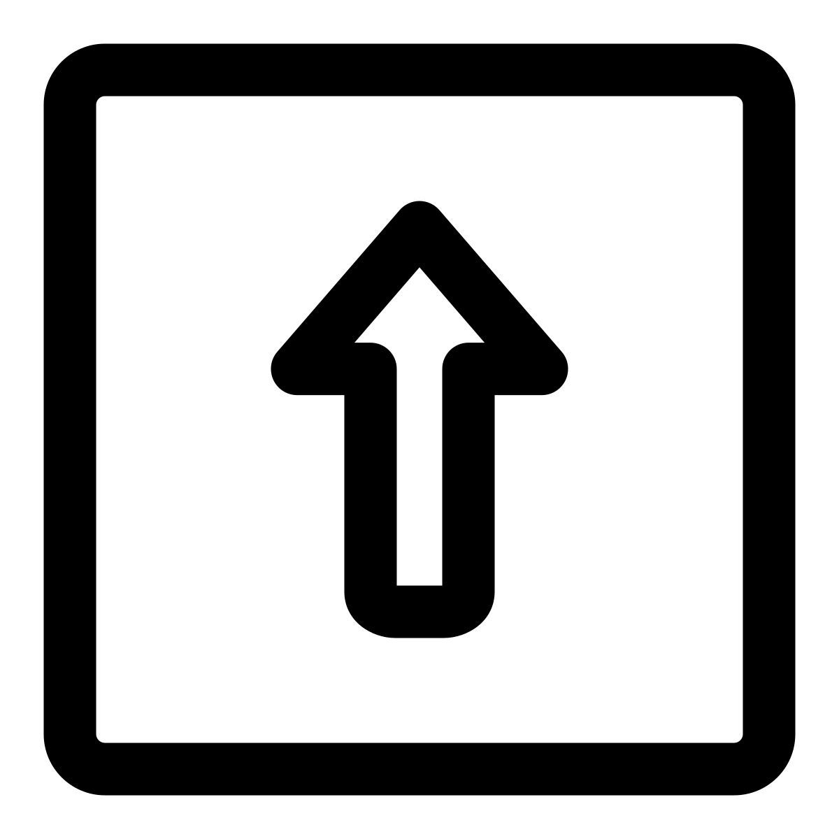 seta para cima icon