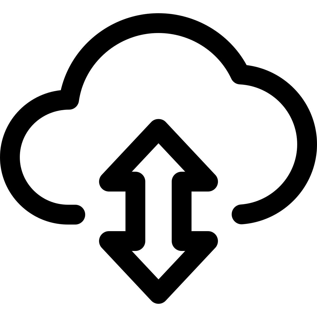 cloud datenaustausch icon