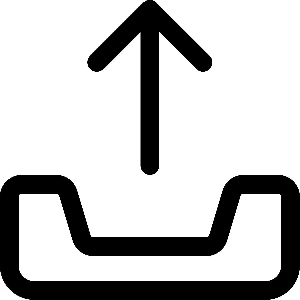 aus dem posteingang hochladen icon