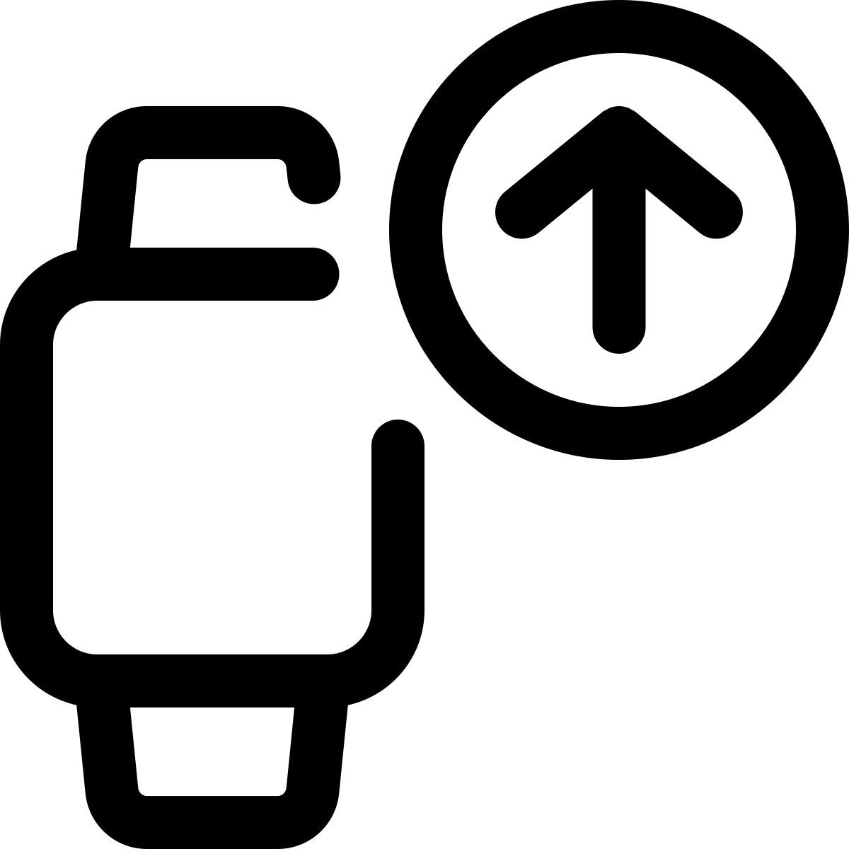 smartwatch data upload icon