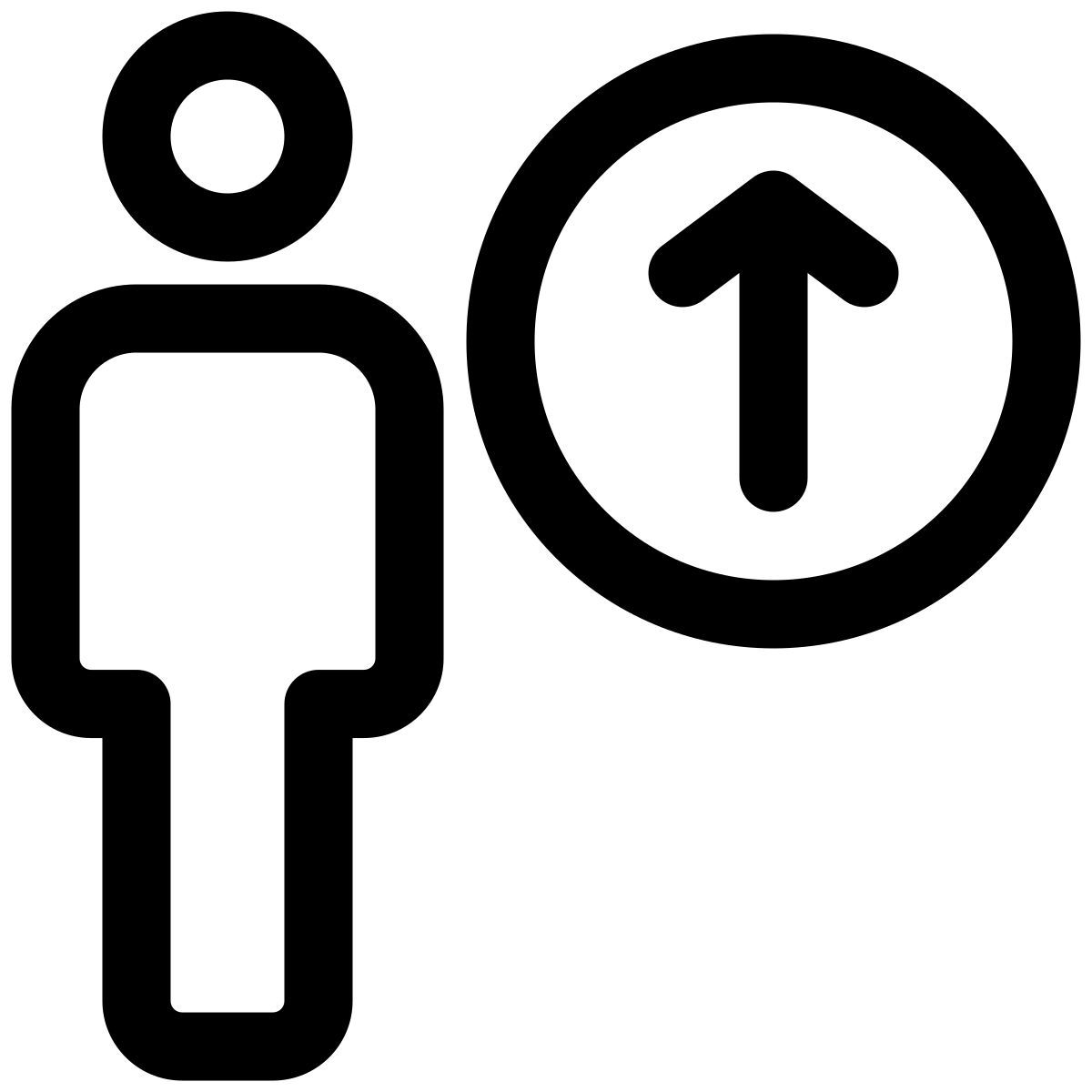 uploading a document or file on portal with up arrow icon