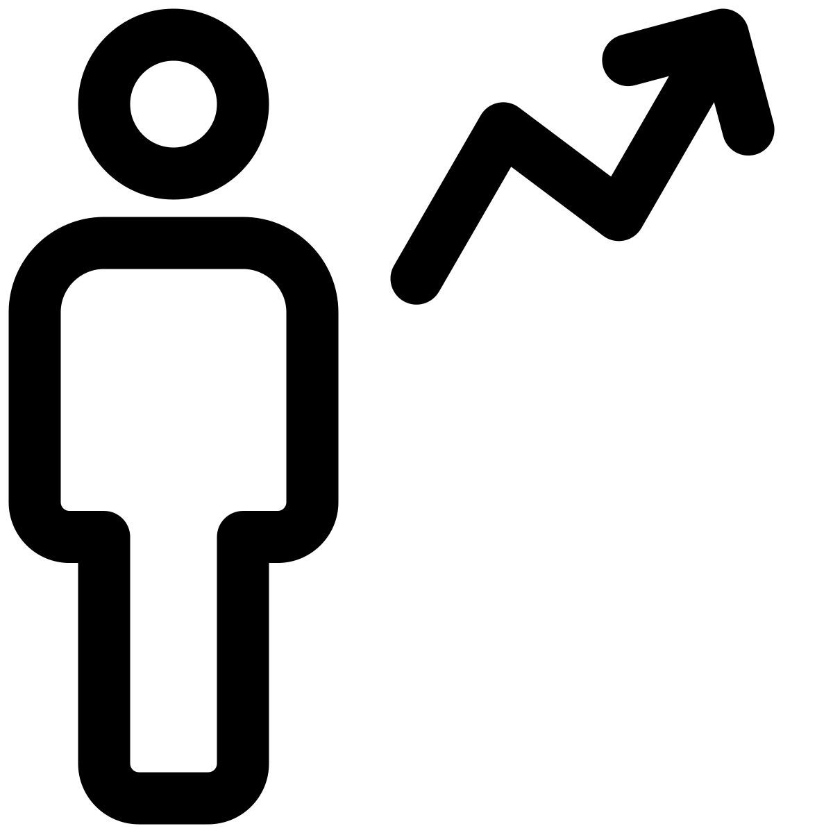 위쪽 화살표로 직원 판매를 늘리세요 icon