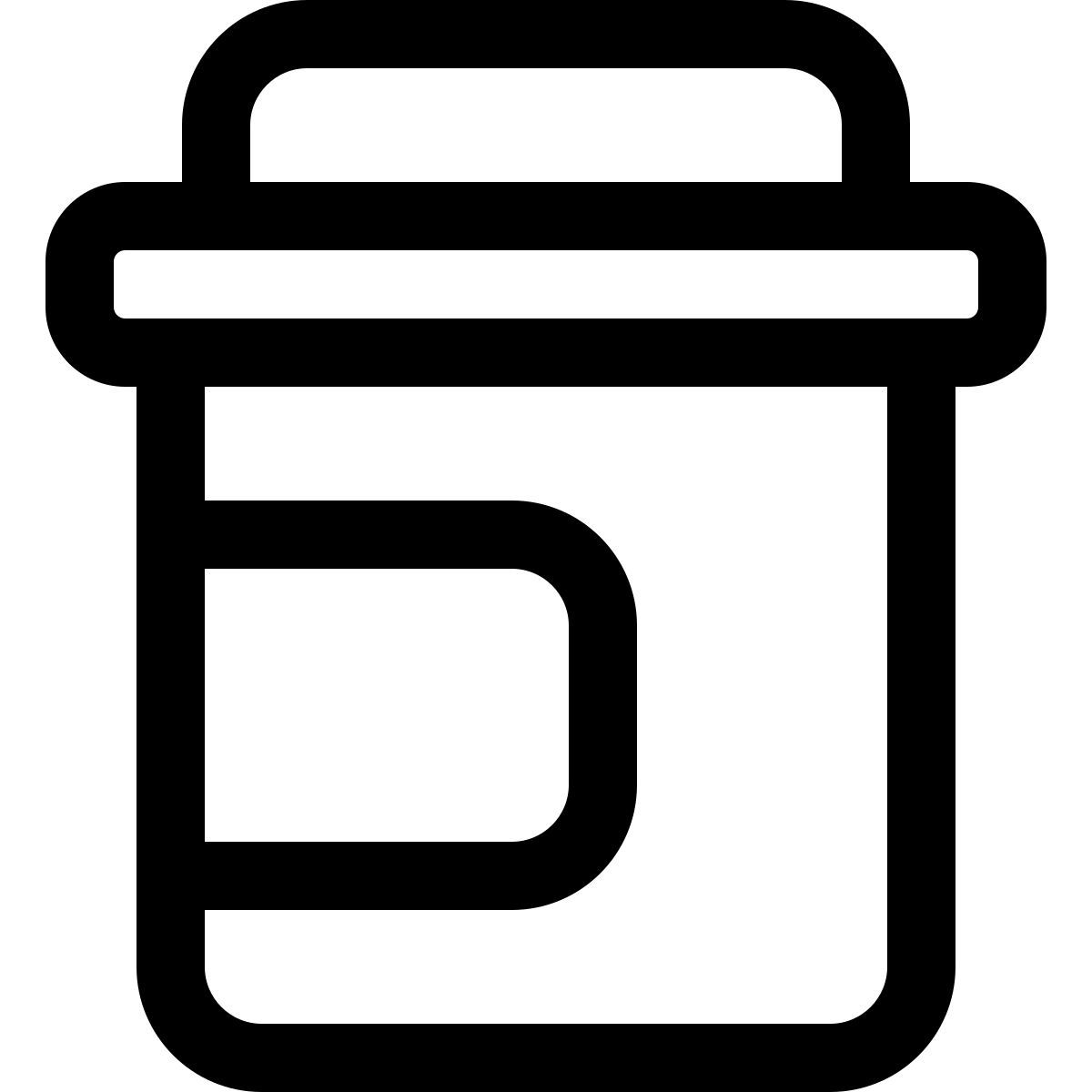 urine testing pot icon