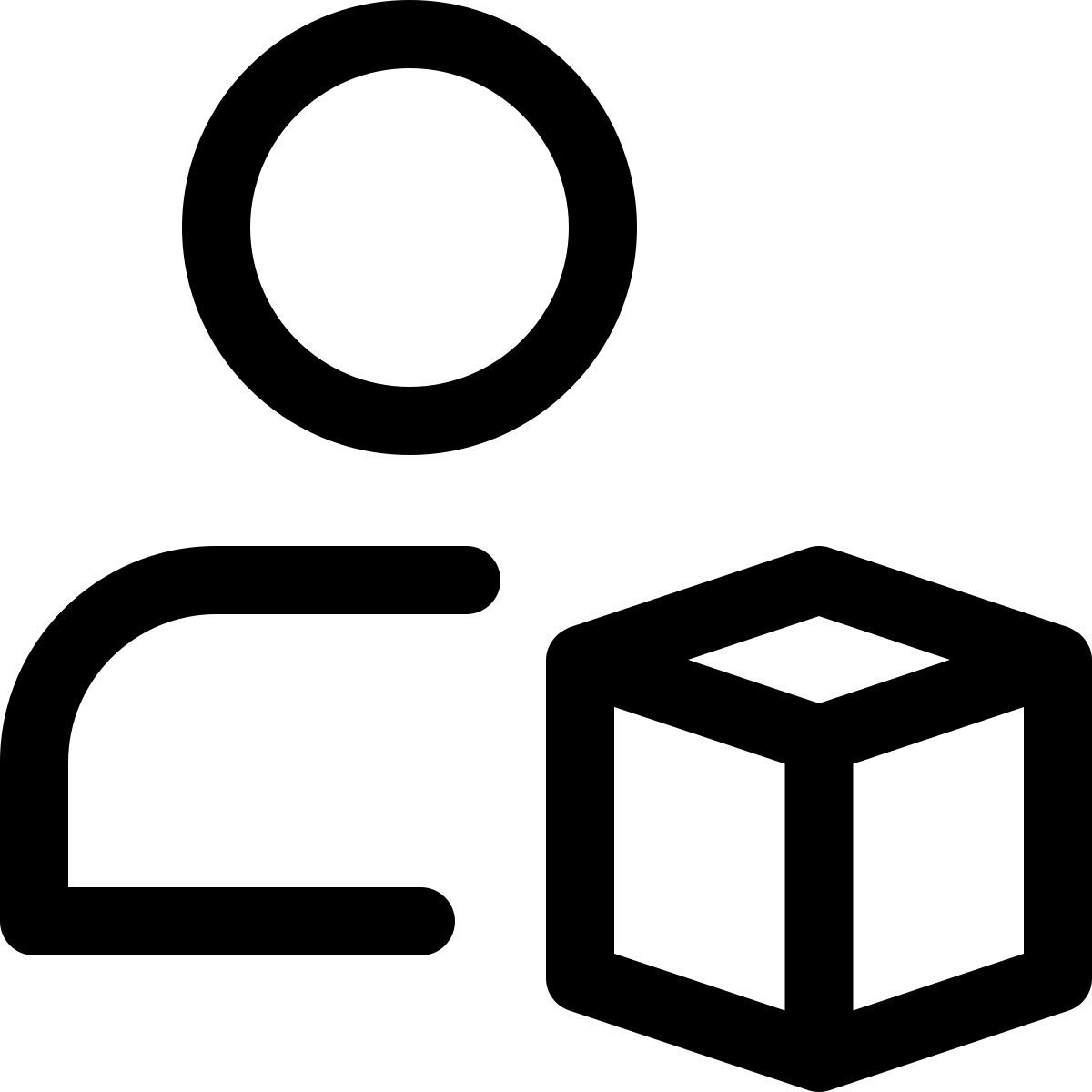 user 3d model icon