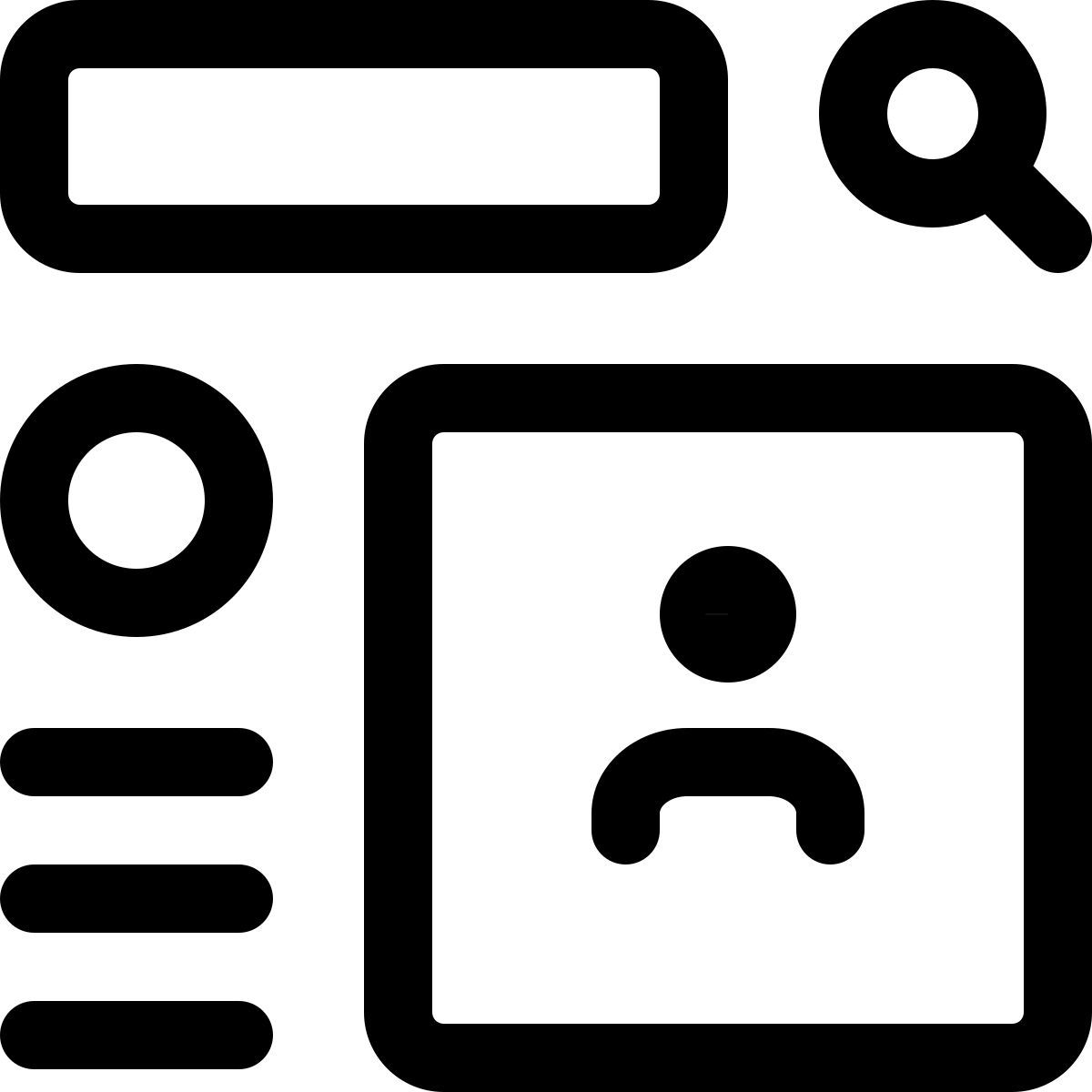 search for user icon