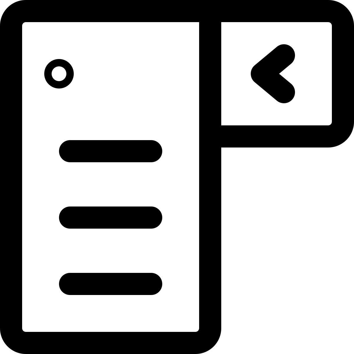 dropdown menu icon