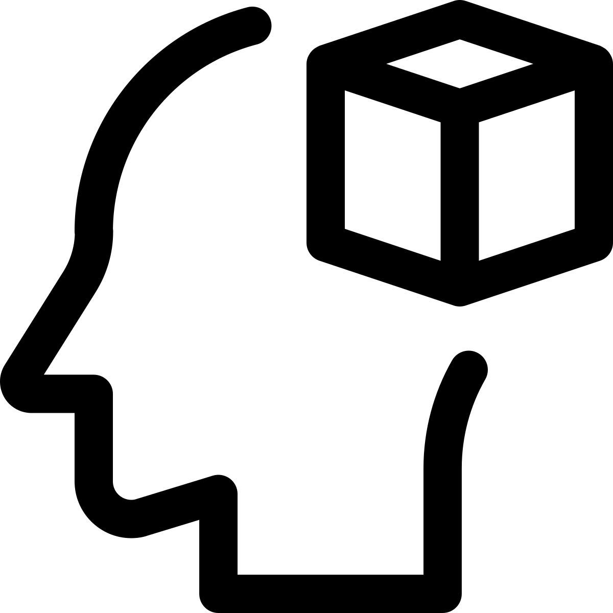 utente esterno con nuove idee di stampa 3d isolata su sfondo bianco stampa regolare tal revivo icon