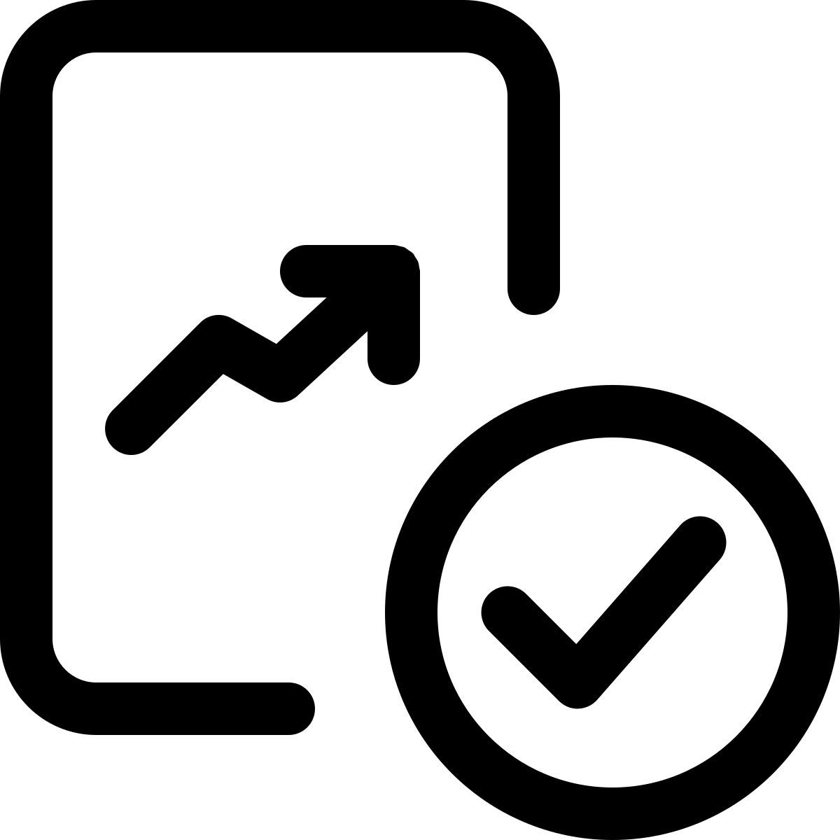 genehmigtes diagramm icon