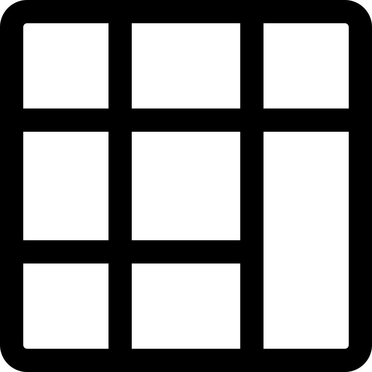 table with grid icon