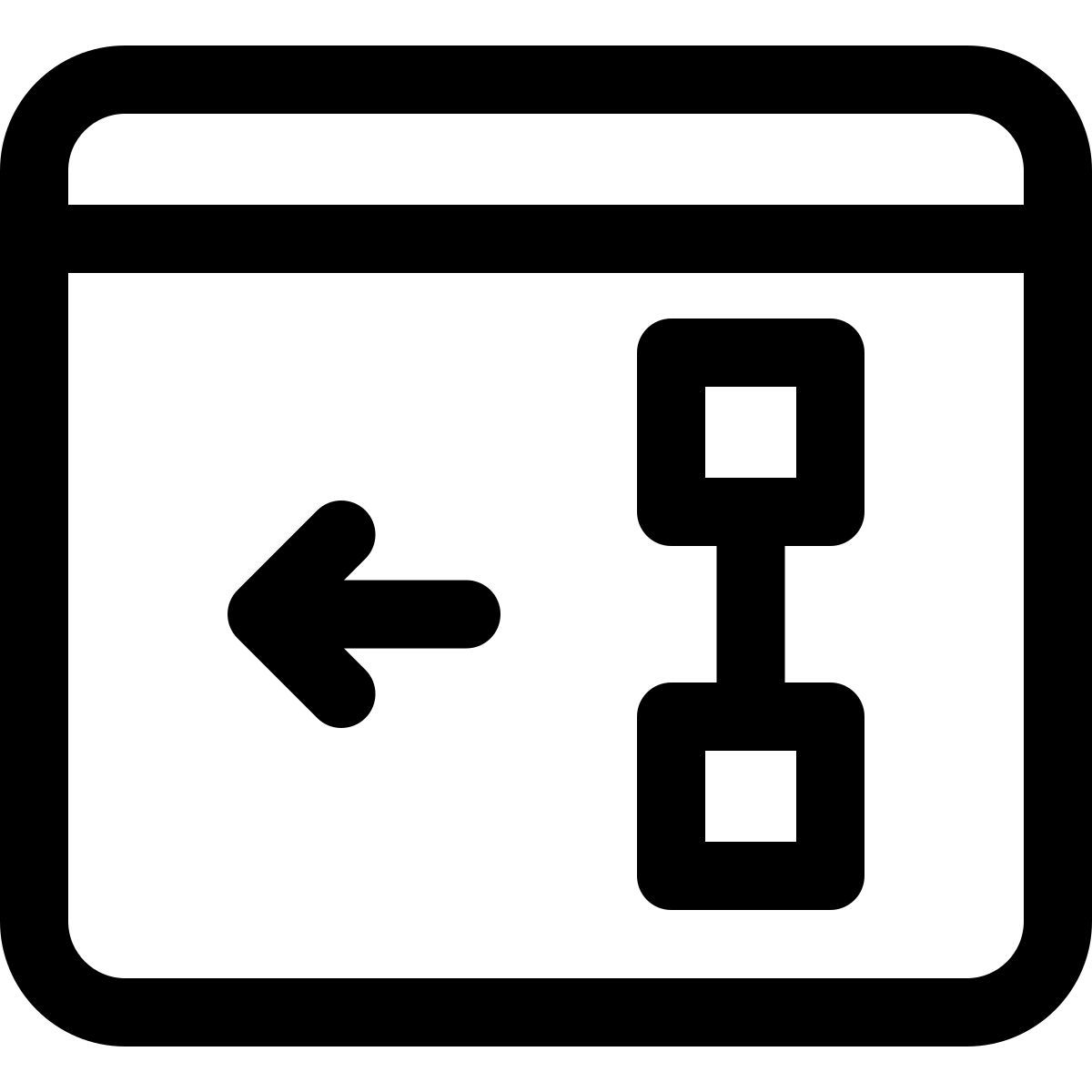 sposta la linea a sinistra icon