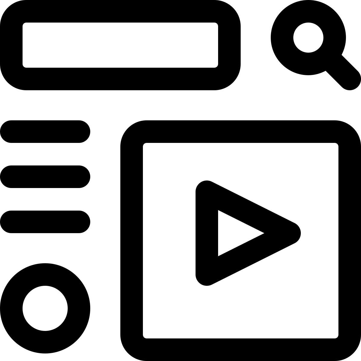 trouver une vidéo icon