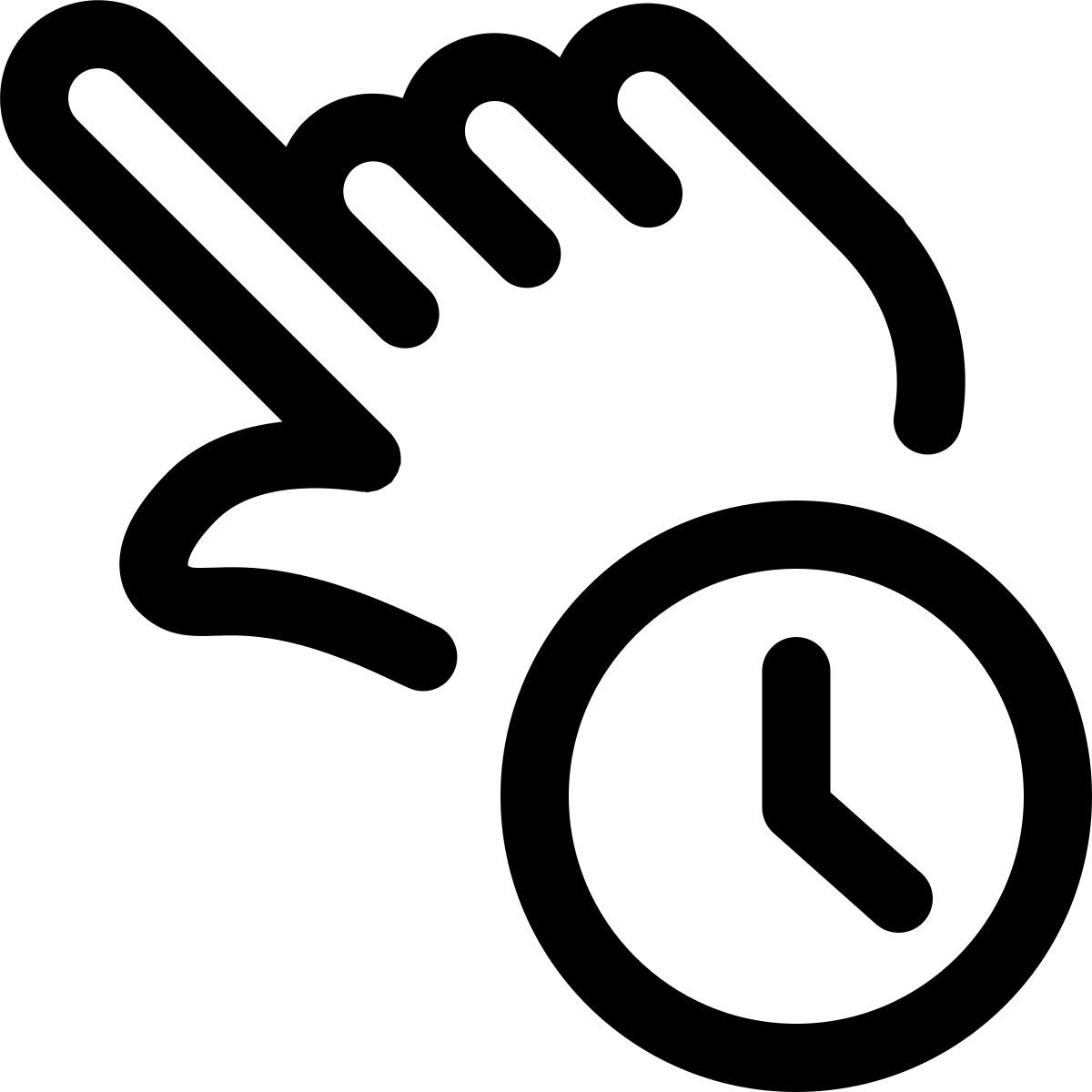 press and hold icon