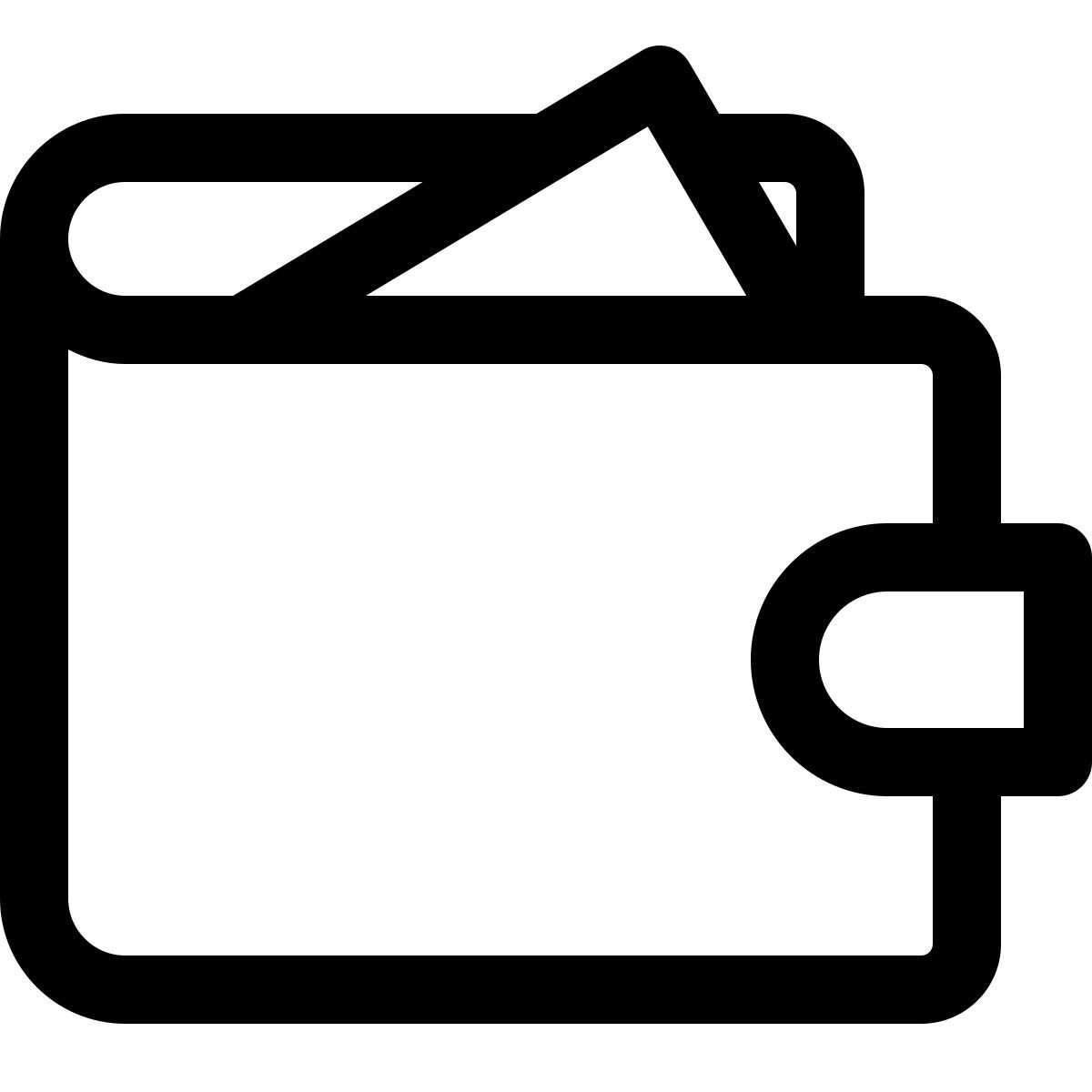 wallet with money icon