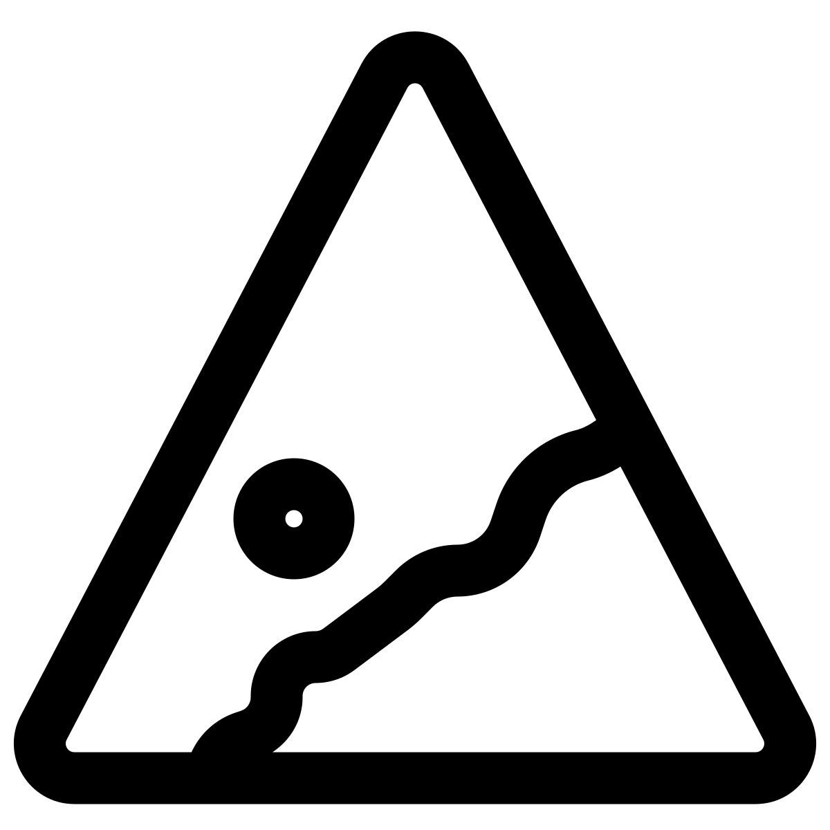 steinschlag zeichen icon