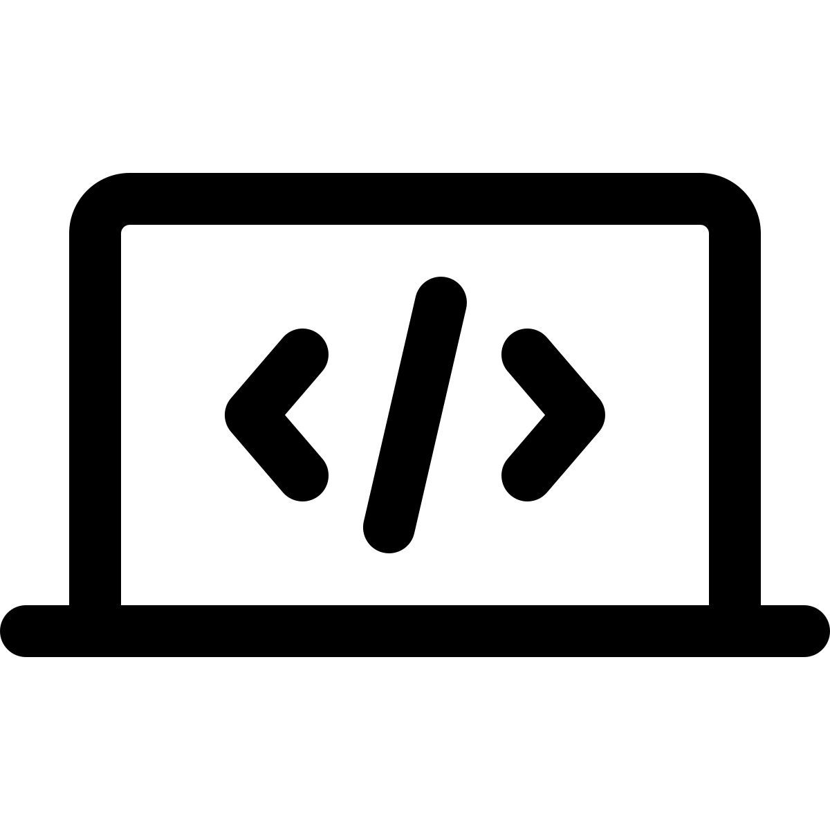 programming laptop icon