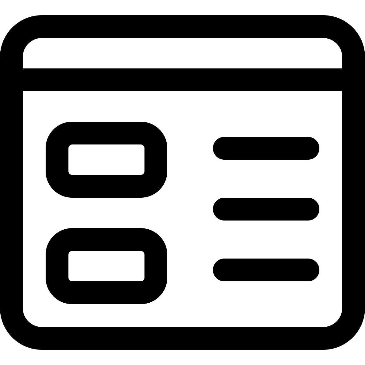 web content online on public website layout icon