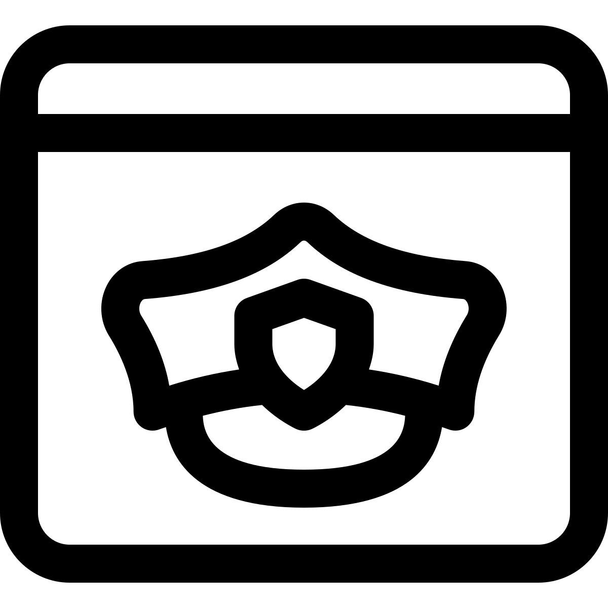 website der polizei icon