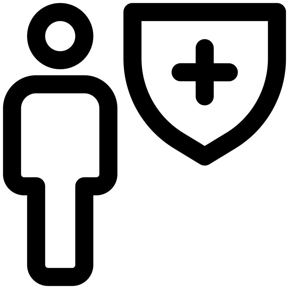 web portal with encryption technology shield layout icon